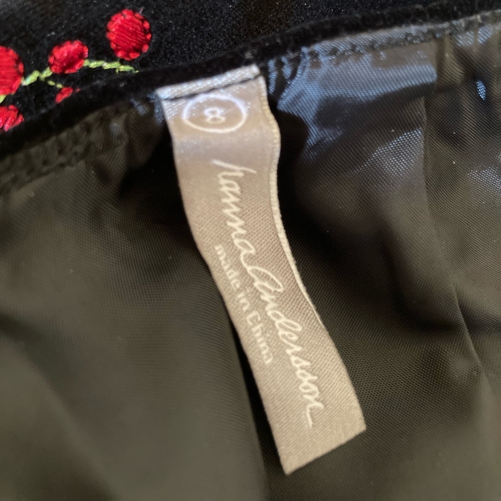 🪷NWOT🪷 Hanna Andersson Black Velvet Skirt, Size 8 - Picture 6 of 13